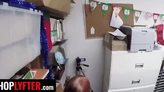 Shoplyfter - Passionate Red Head Thief Krystal Orchid Gets On Her Knees And Swallows Big Jizzed