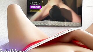 TRYING MY EDGE CHALLENGE WATCHING PORN PORNCLIPS