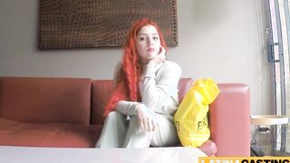 Virgin Colombian Red Head Tricked into Fake Performer Casting