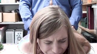 Hottie Dark Haired Shoplifting 19 Year Old Getting Blackmailed From Mall Officer - Myshopsex