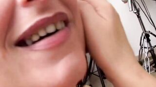 My friend looks at me differently, I stretched my legs and put my tongue into my vagina