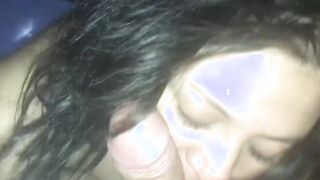 Real 18 blows her booty off