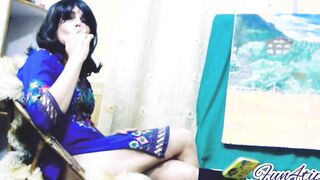 She is Addicted To Smoking Cigarette