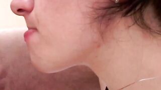 The woman thirsty for dick licks her brother-into-law's penis into an amateur movie