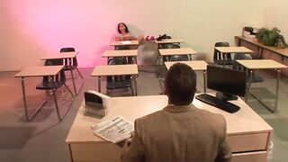 Prepare for the exam! She offer everything for a voluptuous grade! College teenie Fuck by professor!