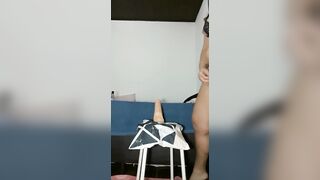 Long vibrator 30X5, shoving it into my vagina, sittin' Bombshell, Mirelladelicia sexual little bitch