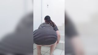 irresistible naughty mexican hispanic MILF secretary making stripteace and performance her nice Beauty red pantie to