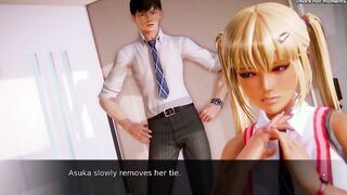 Waifu Academy - milf Stepmom Gets Her Twat Eaten Right Inside Front Of Her Dick Blowing