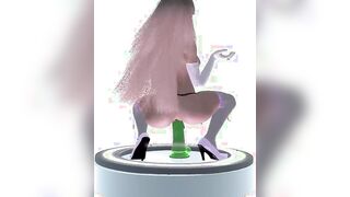 Princess Peach Riding a Huge Sex Toy : Amazing Mario Anime Parody