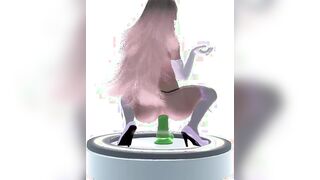 Princess Peach Riding a Huge Sex Toy : Amazing Mario Anime Parody