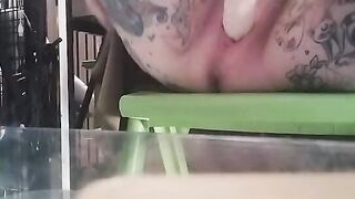 Gothic Cougar Sex Toys Herself to a Creamy Finish
