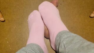 Incredible into pink sock trample