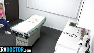 Perv Doctor - Turned On Doctor And Assistant Helps Blonde 18 Yo Patient Gets Her Vagina Juice Flows