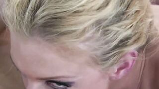 Inked big titted 18 year old Heidi Mayne fucks and blows penis