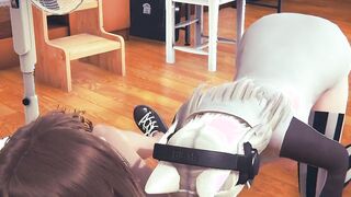 Animated 3D Uncensored- Omura Hand Job and Fellatio - Japanese eastern Manga Hentai Video Game Porn