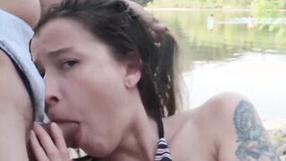 Bitch on the beach : Stranger chick blown me into outdoors