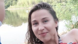 Bitch on the beach : Stranger chick blown me into outdoors