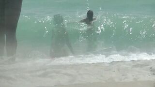 Caribbean Naked Beach Vacation Part one and two - Exhibitionist Wifey Helena Price VOYEUR point of view!!!