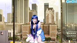 Camsoda - Lizzie Love Cosplay As Hinata Hyuga - Naruto - Masturbates On Sybian