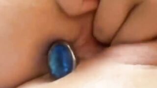 turned on young sluts alone at home does it herself with sex toy and plug