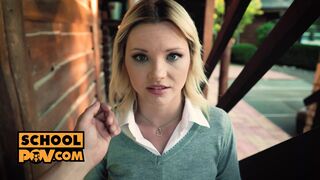 point of view - Adorable eighteen Zazie Skymm Enjoying anal for the first time