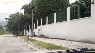 I meet my next door on the street and gives her a rides, unexpected ending.