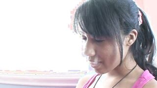 Momoko 18 yo fucks mature dick for Hot cum