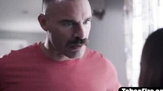 Angry man fucks his young step daughter's bully