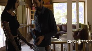 Mature Dude Fucks StepSon's Skank Teens Gf