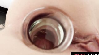 EvilAngel- Gothic women Charlotte Sartre Gapes from Booty Reaming