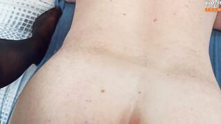 She pegs his butt with a toy inside point of view. Female Domination