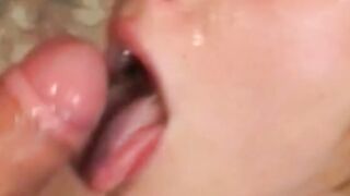 Blonde young chick pleases 2 vulgar guys