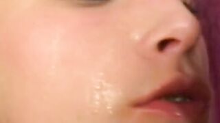 Blonde young chick pleases 2 vulgar guys