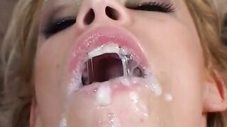 Booty and twat of this gorgeous blonde cunt with mouth with beautiful titties got pounded rough