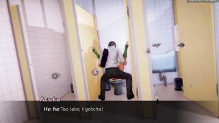 Waifu Academy - Small School cunt with mouth 18yo Teenie Gets A Long Penis Into Her Little Twat