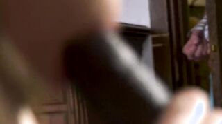 Vulgar cougar screwed rough by hubby's friend into front of stepson