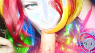 Raver chick Vapes And Sucks - MoxiBluez