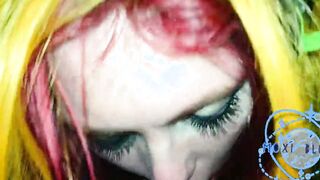 Raver chick Vapes And Sucks - MoxiBluez