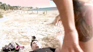 Coral Joice big titted dark hair fucks and offer a oral sex to
