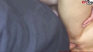 Thin german blonde 18 yo hooker meet user into vehicle und banged him POV