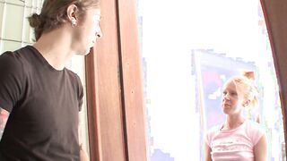 Next door 19 yo Brooklyn Joleigh is doing her first casting clip