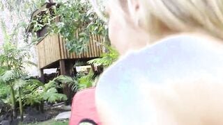 Irresistible outside fucked for blonde trophy ex-wife Aubrey Addams