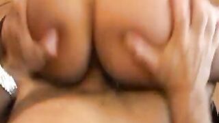 Thot blows dick and fucks into pink mesh top