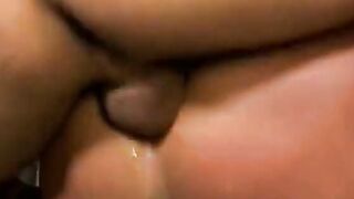 Expirienced pretty blonde opens her booty and vagina wide