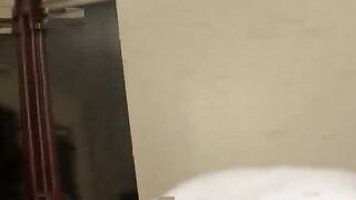 Goddess women lays on the bed and gets a long dick stuffed into her mouth to