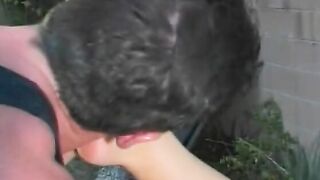 Bae Bombshell deep throats a long big penis before getting fuck