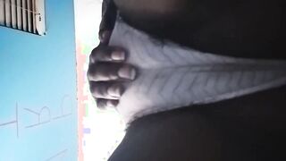 Letting you got a taste of my bushy twat