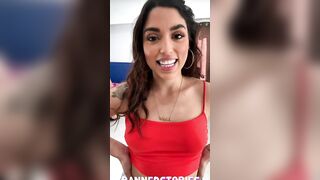 Hispanic 19 Year Old VANESSA SKY Picked Up On Work And Plowed Outdoors