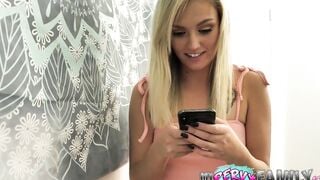 Step-sister Masturbates with Step Brother- Winter Bell -