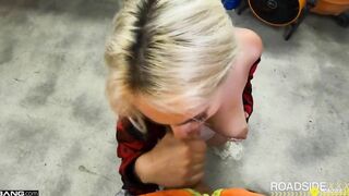 Roadside - Indica Monroe Rides Her Mechanics Long Dick